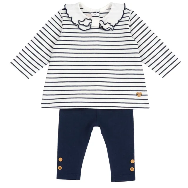 chicco-baby-set-m-dchen-t-shirt-hose-blau-3-monate image 1