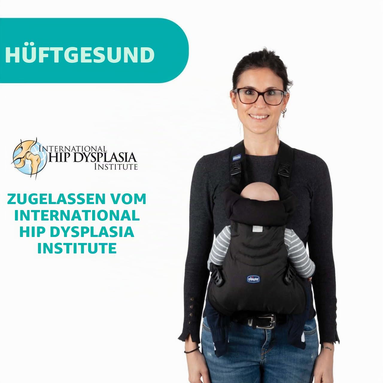 chicco-easyfit-babytrage-moon-grey-bis-9-kg-ergonomisch-2 image 4
