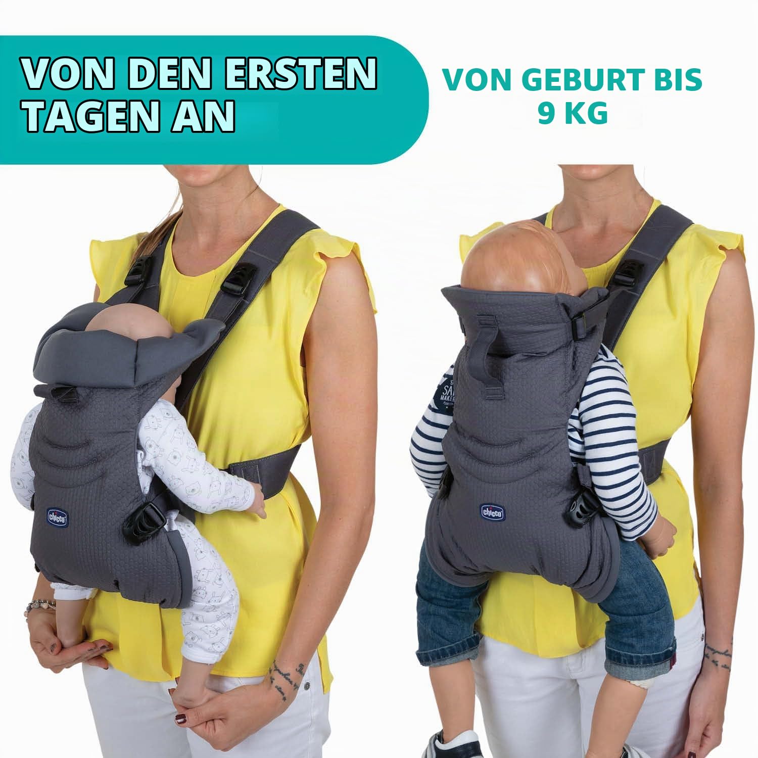 chicco-easyfit-babytrage-moon-grey-bis-9-kg-ergonomisch image 3