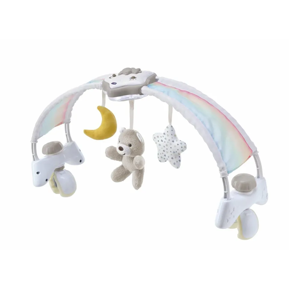 chicco-regenbogen-spielbogen-next2me-wei-2in1-mit-nachtlicht image 1