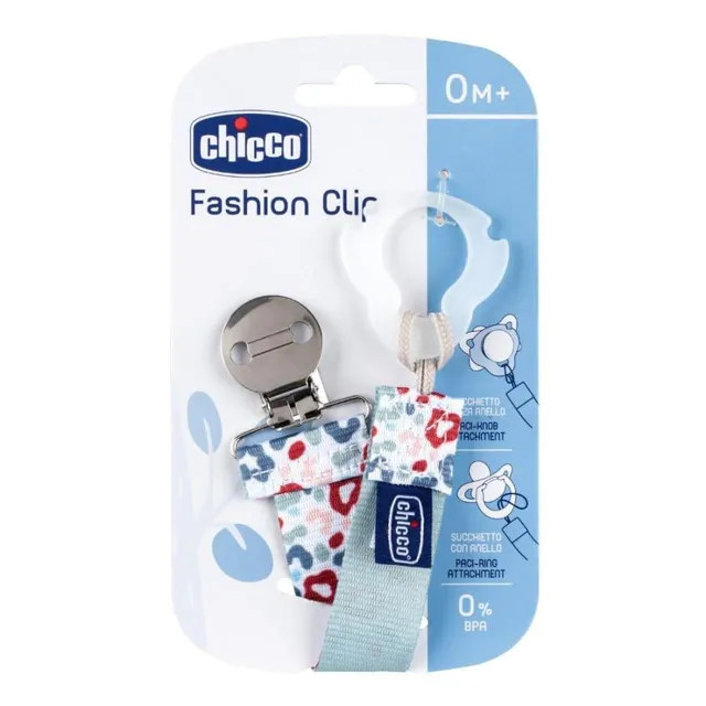 chicco-schnullerclip-gr-n-neutral-schnullerkette-2-in-1 image 1
