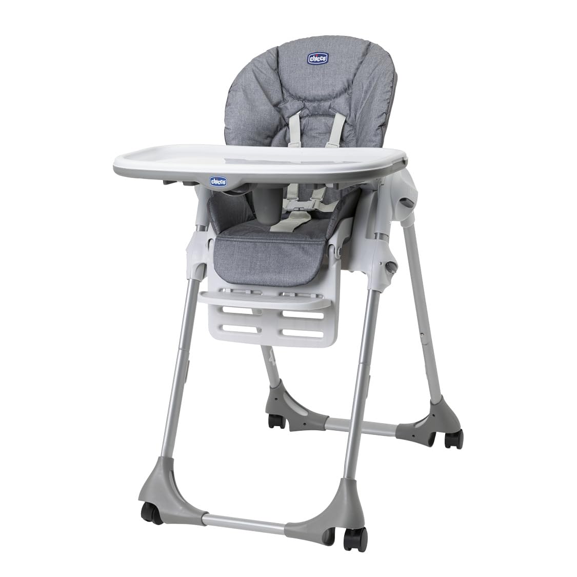chicco-polly-easy-hochstuhl-grey-melange-verstellbar-bis-15-kg image 1