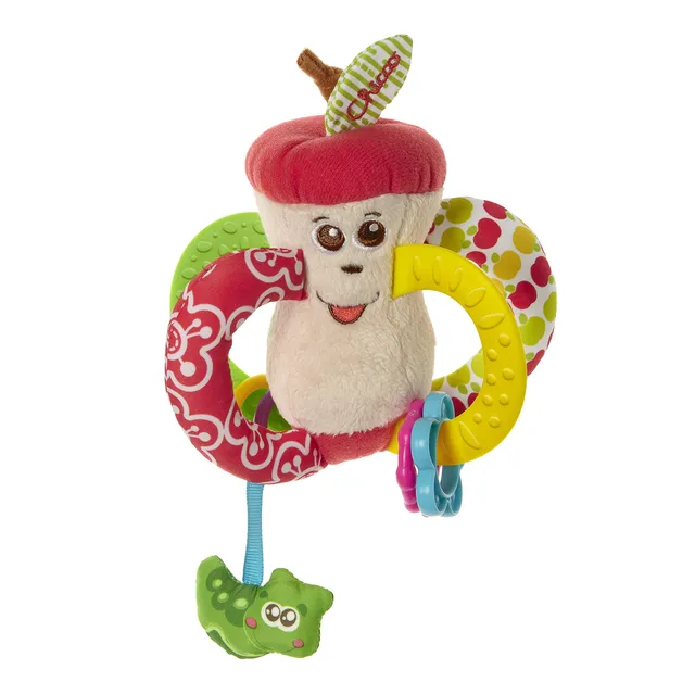 chicco-apfel-rassel-babyrassel-mit-beissgriffen image 1