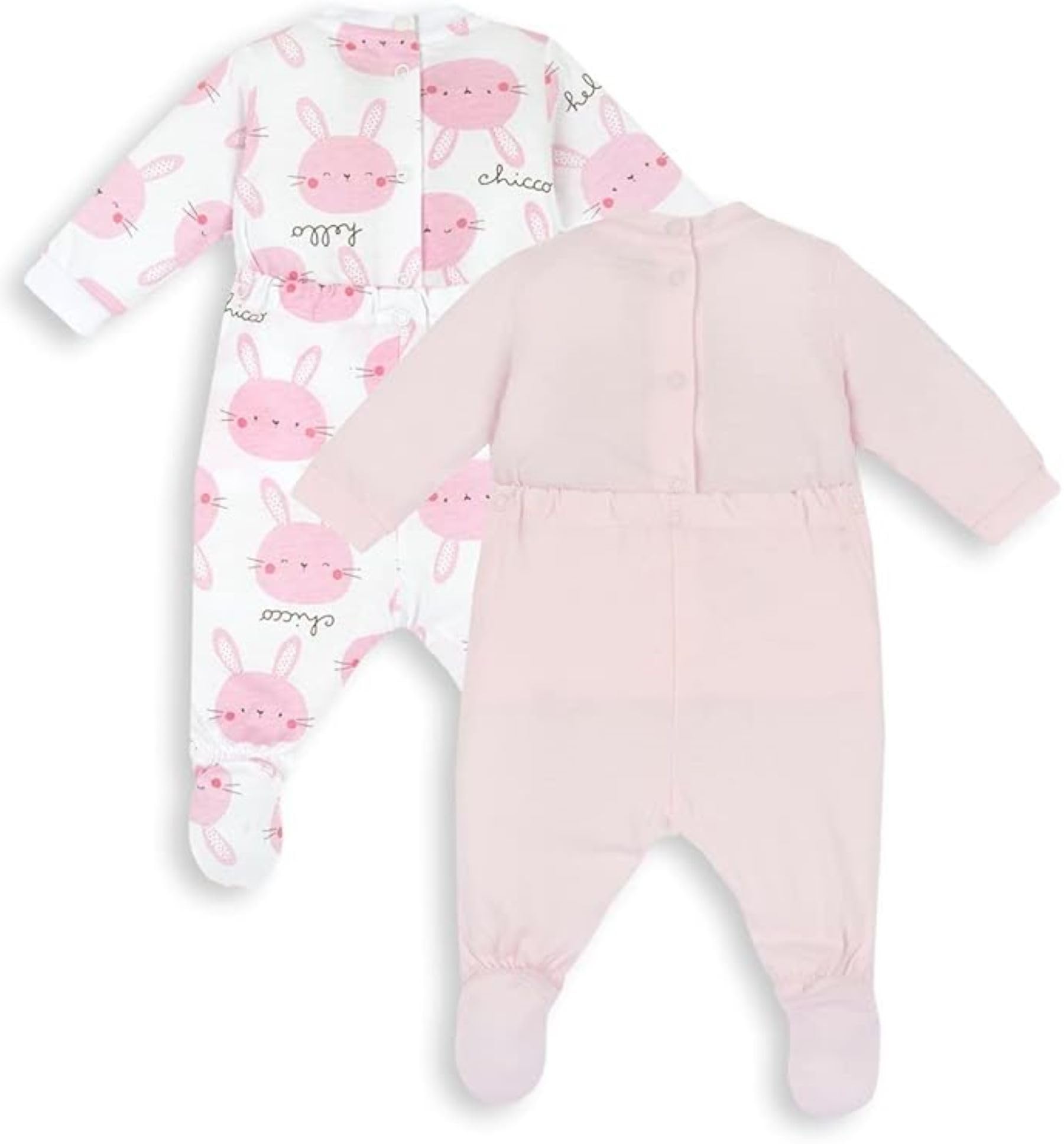 chicco-strampler-set-baumwolle-rose-0-3-monate-m-dchen image 2