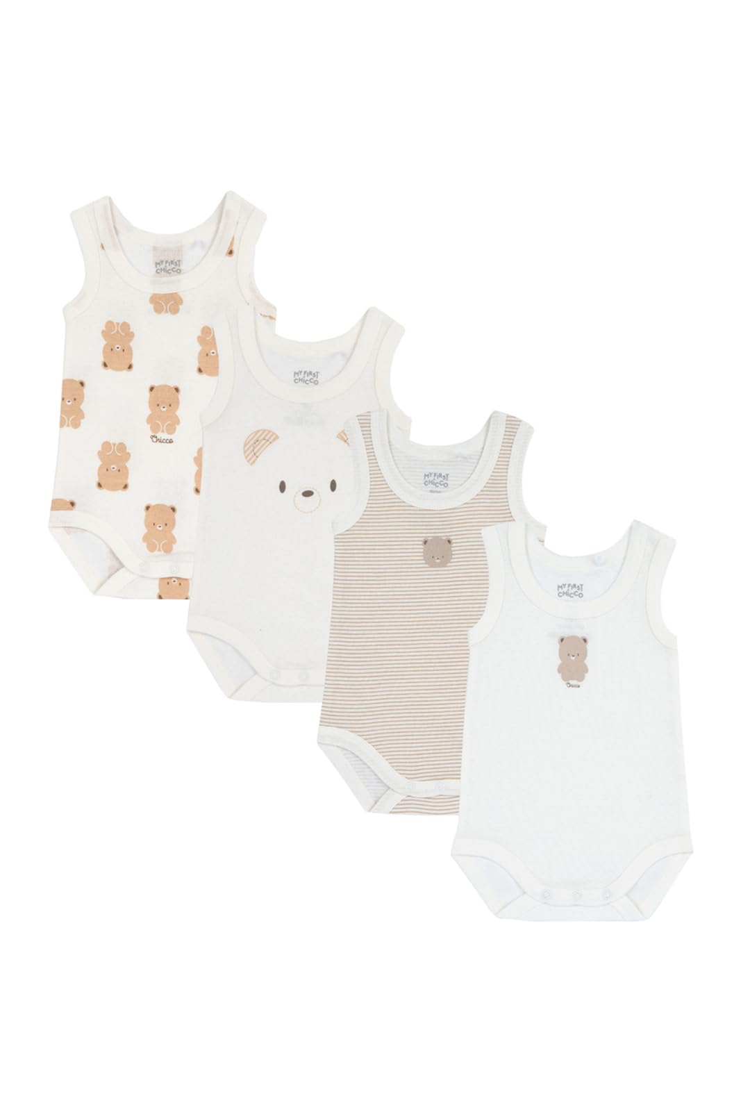 chicco-baby-body-rmellos-0-3-monate-4er-set-baumwolle image 1