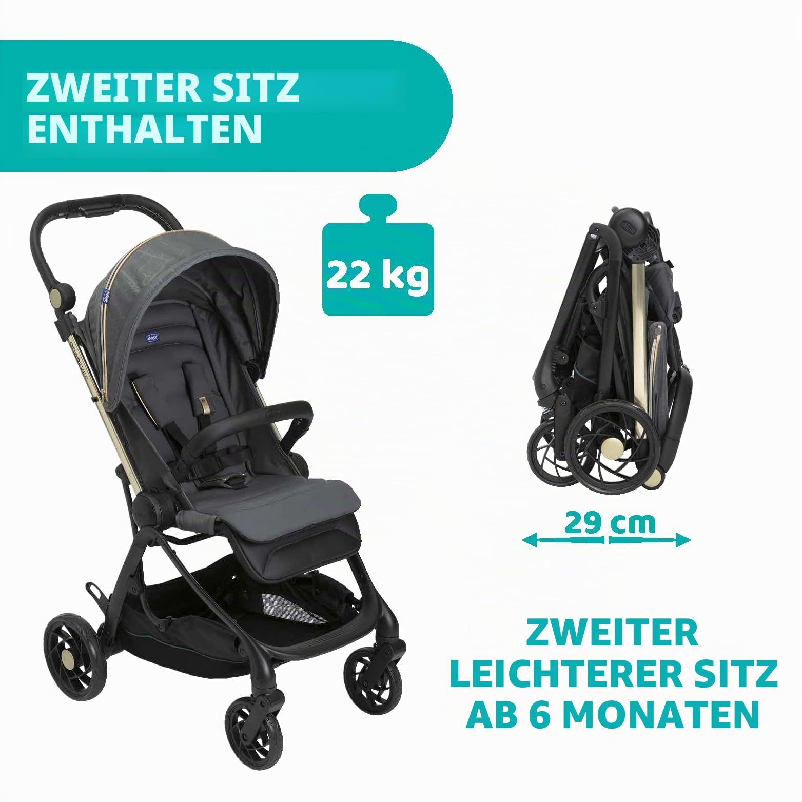 chicco-one4ever-kinderwagen-0-4-jahre-gr-n-22-kg image 8