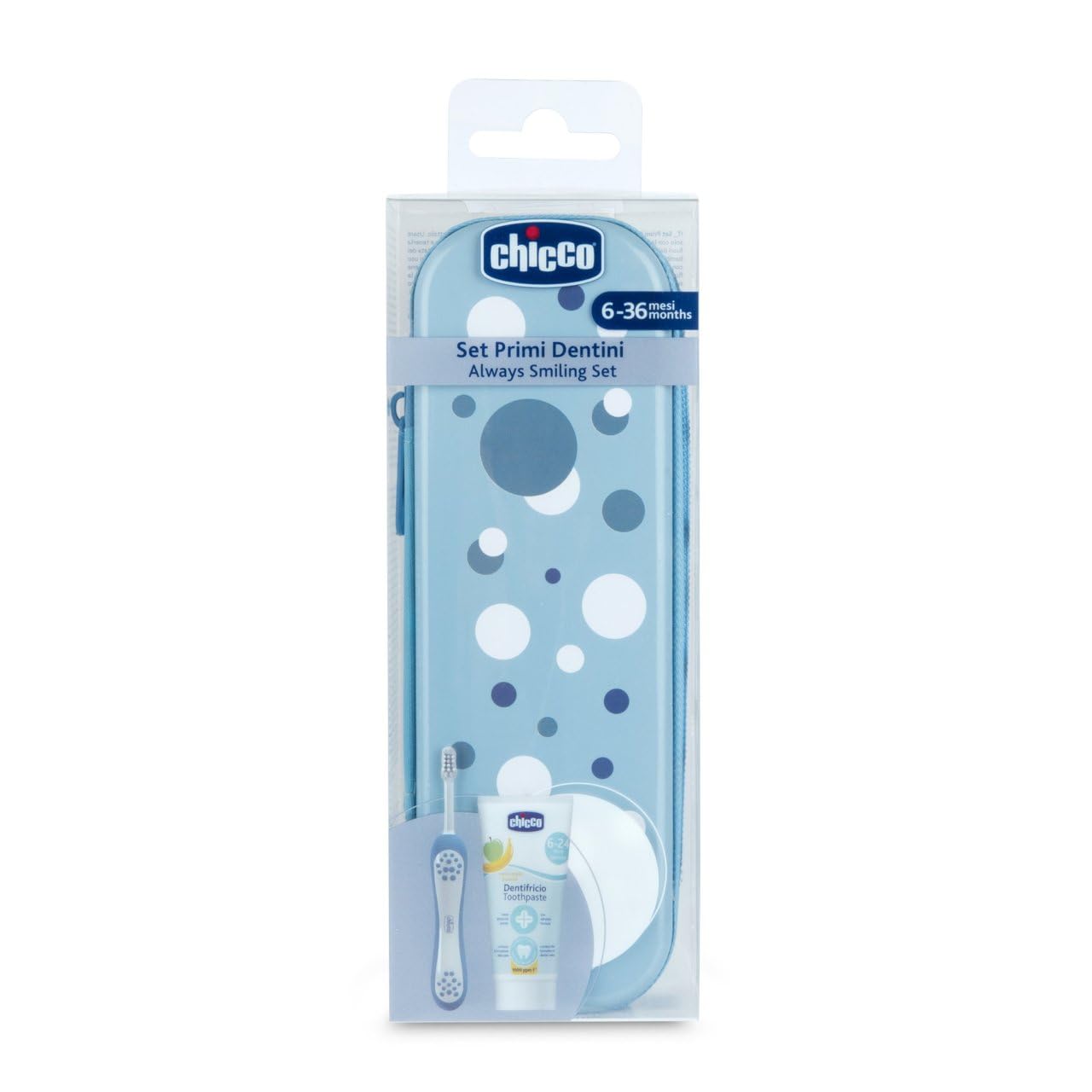 chicco-zahnbuerste-zahnpasta-set-apfel-banane-6-36-monate-blau image 3