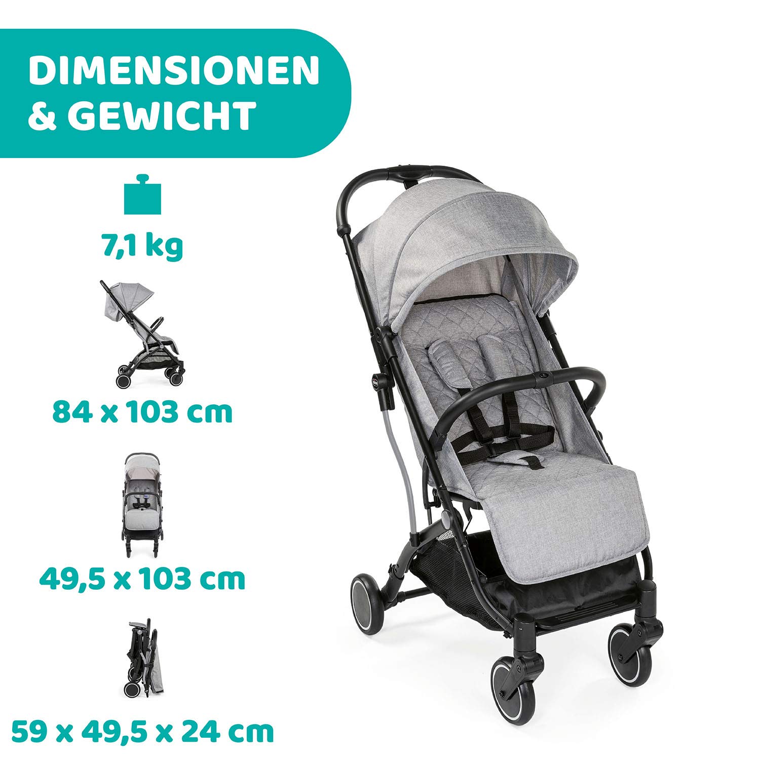 chicco-trolley-me-buggy-light-grey-trolley-funktion-bis-15-kg image 4
