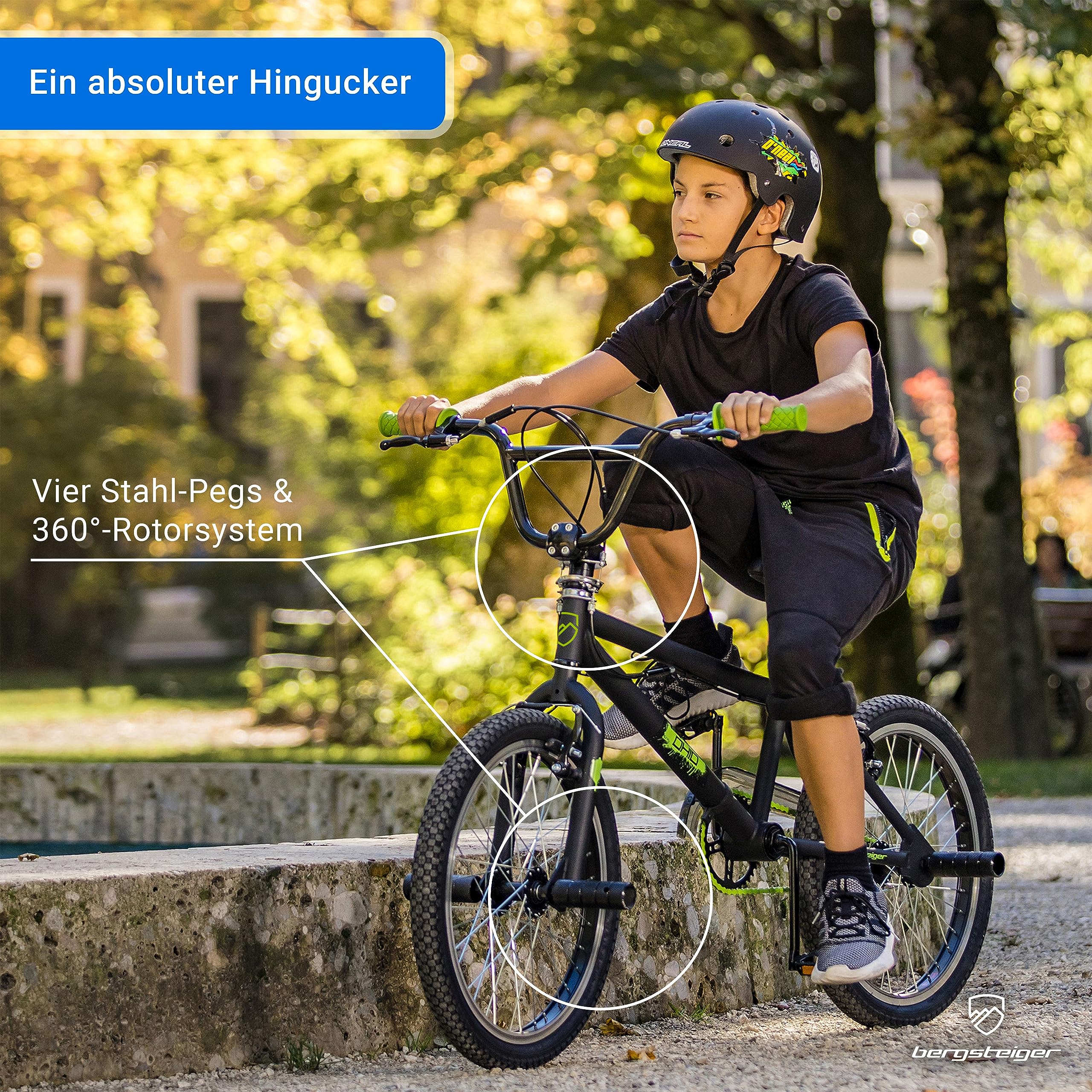 bergsteiger-ohio-20-zoll-bmx-freestyle-toxic-green-matt-mit-rotor image 3