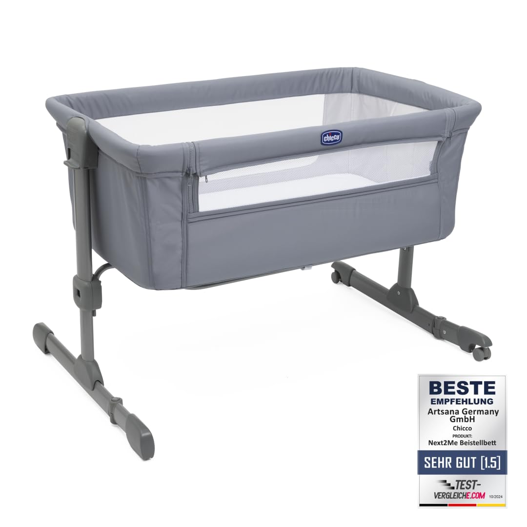chicco-next2me-essential-beistellbett-stone-0-6-monate image 2