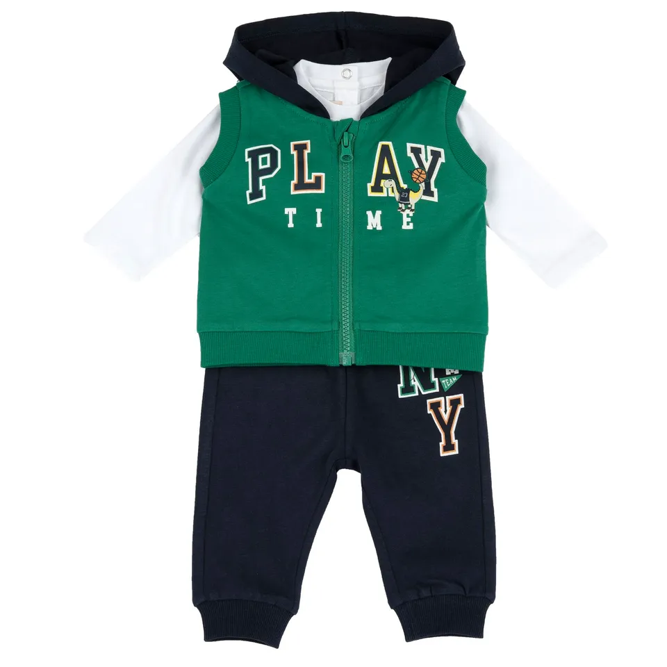 chicco-baby-set-t-shirt-hose-gr-n-2-jahre-kinder image 1