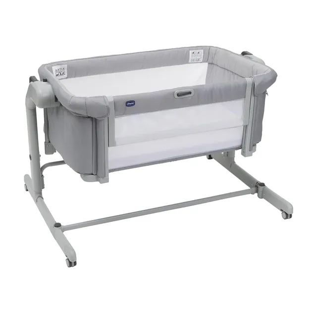 chicco-next2me-magic-evo-beistellbett-hellgrau-mit-matratze image 1