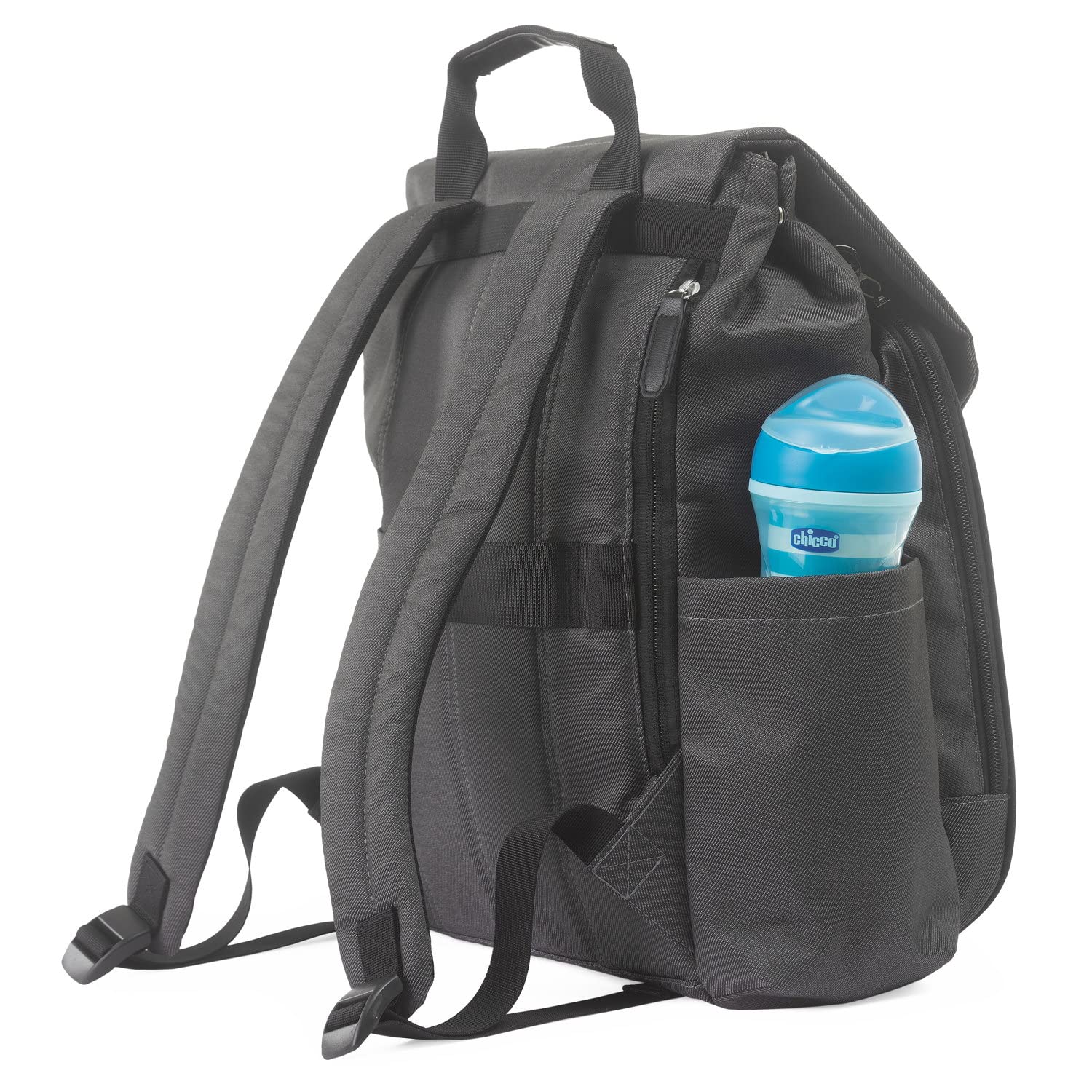 chicco-wickelrucksack-elterntasche-monochrom-mit-wickelunterlage image 6