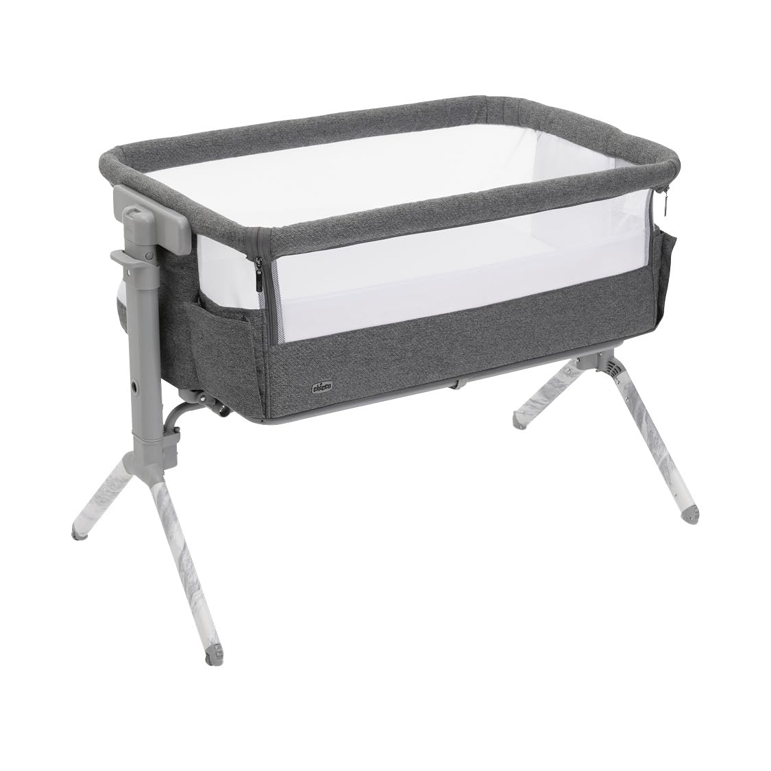 chicco-next2me-armonia-beistellbett-dunkelgrau-melange image 1