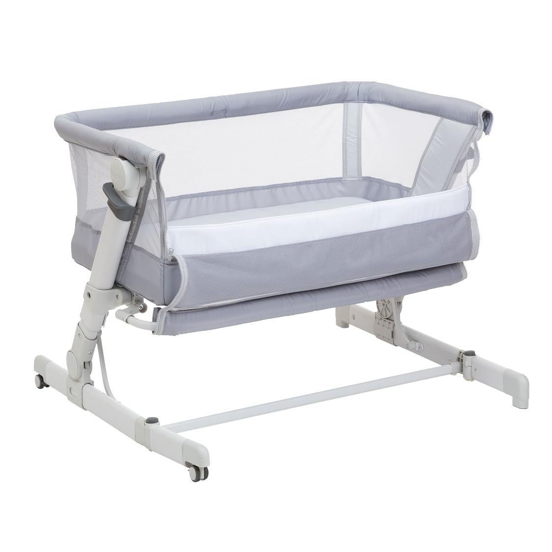 chicco-next2me-pop-up-beistellbett-grey-mist-matratze image 1