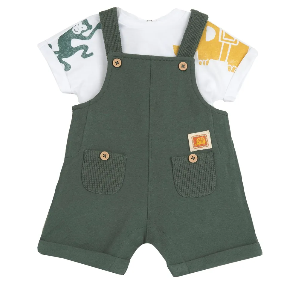 chicco-baby-latzhose-jungen-set-2-tlg-9-monate-kurz image 1