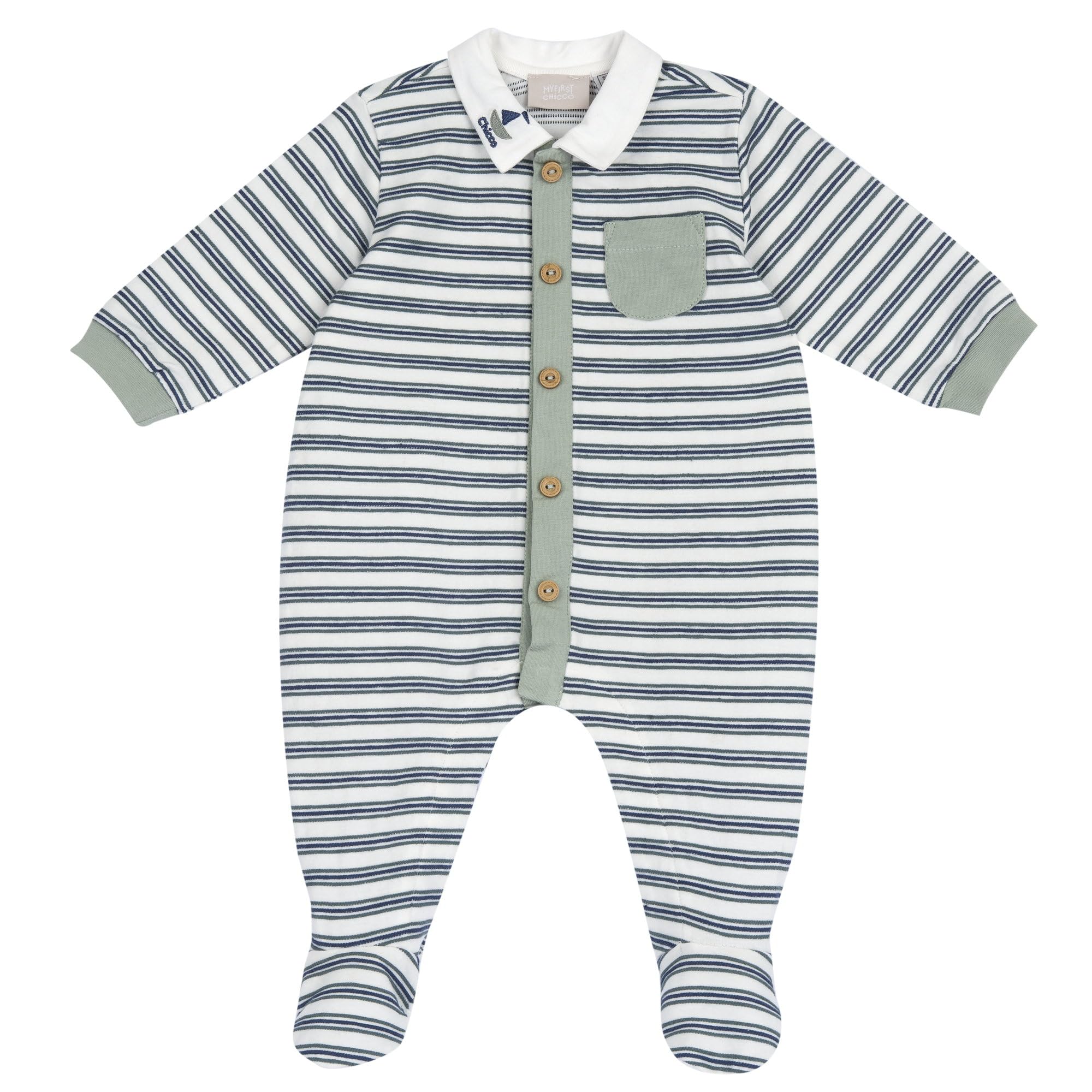 chicco-baby-strampler-baumwolle-6-monate-junge-hellblau image 1