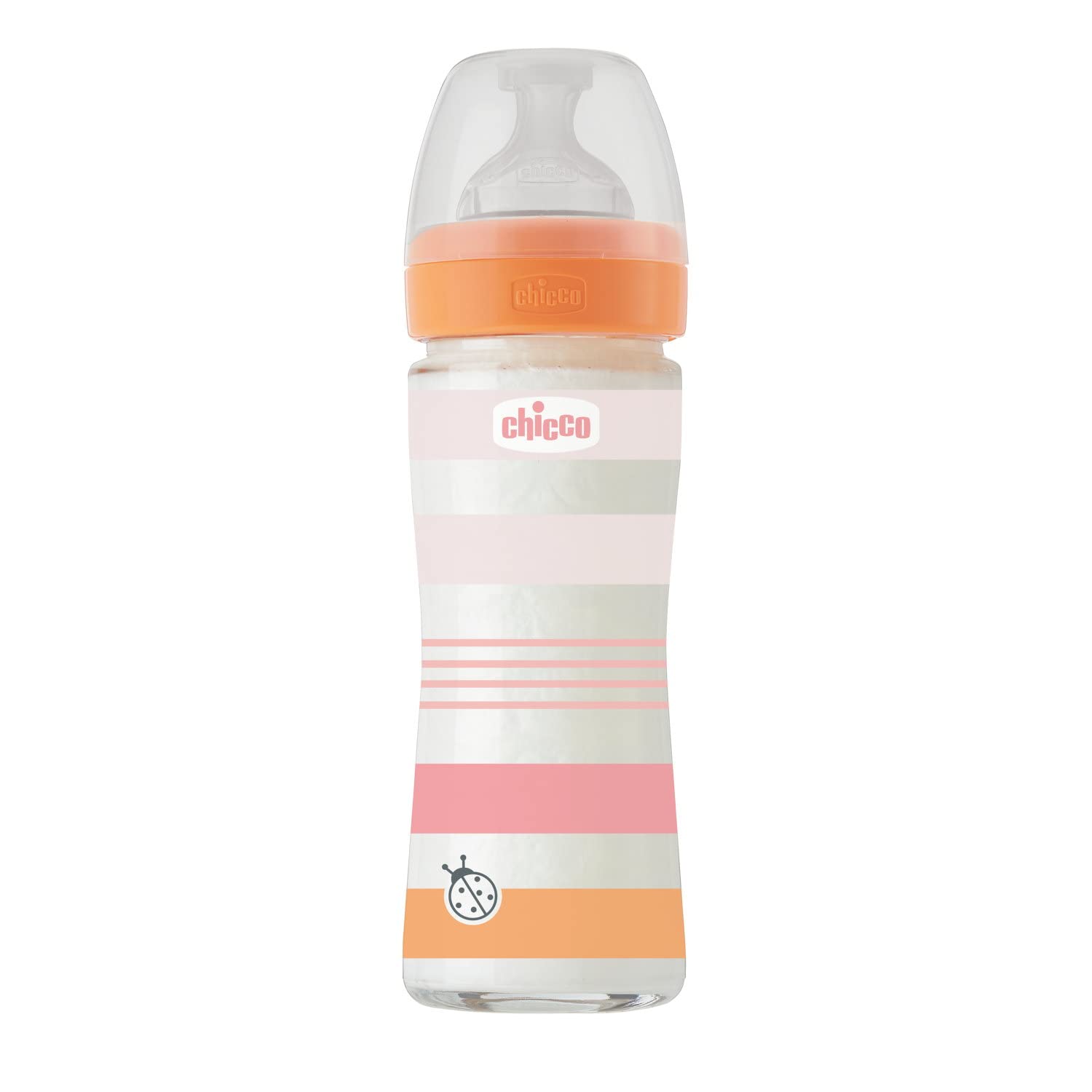 chicco-well-being-babyfl-schchen-glas-240-ml-rosa-0m image 1