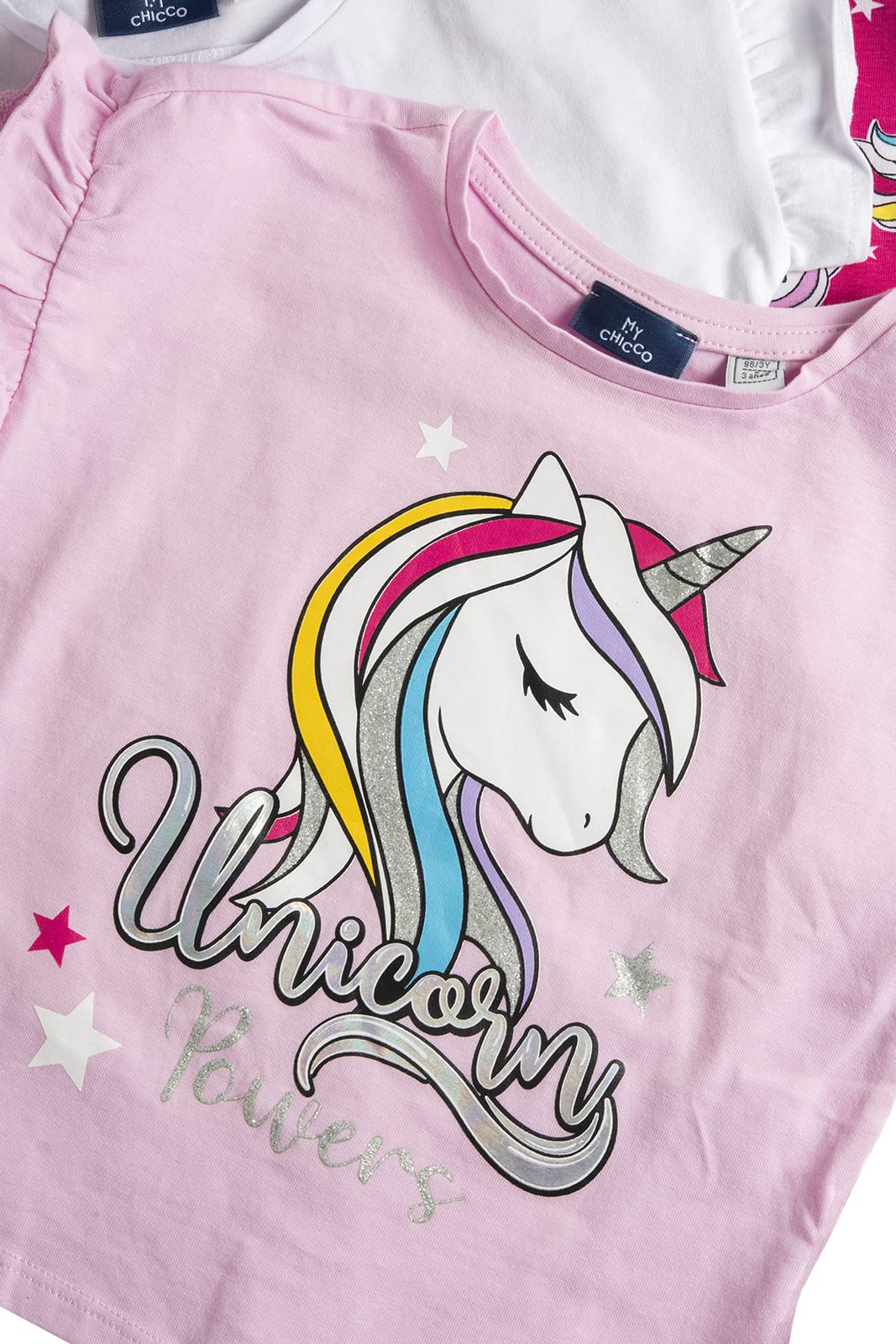 chicco-m-dchen-t-shirt-3er-set-baumwolle-gelb image 3