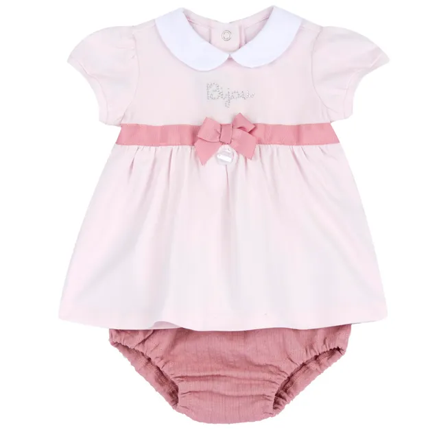chicco-baby-kleid-m-dchen-mit-hose-gr-3-baumwolle image 1