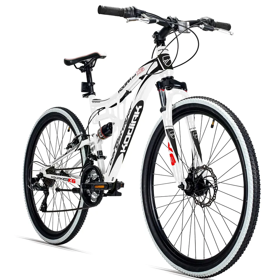 bergsteiger-kodiak-fully-mtb-24-zoll-grau-pink-21-gang image 1