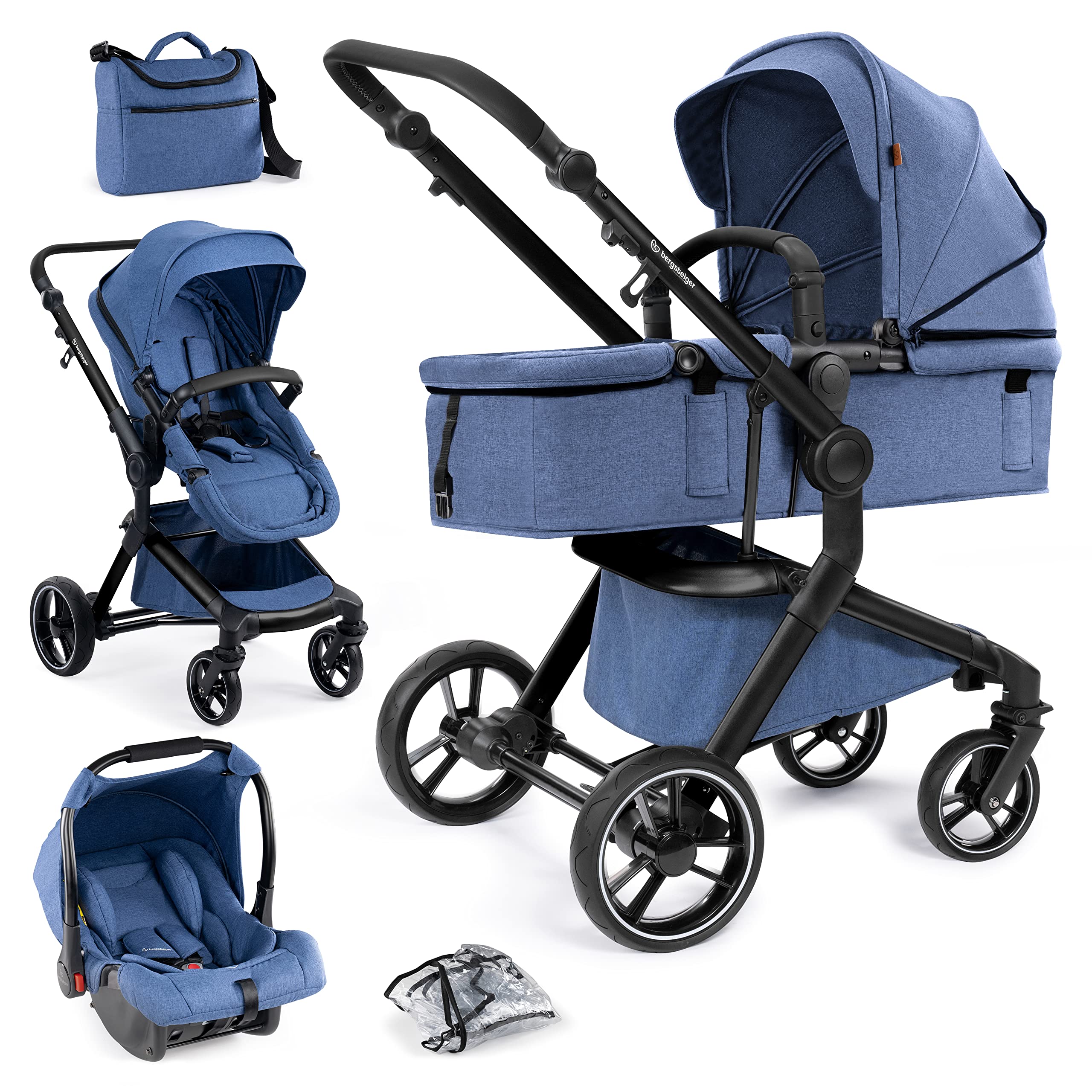 bergsteiger-lugo-3in1-kombikinderwagen-blue-babyschale-bis-kleinkind image 1