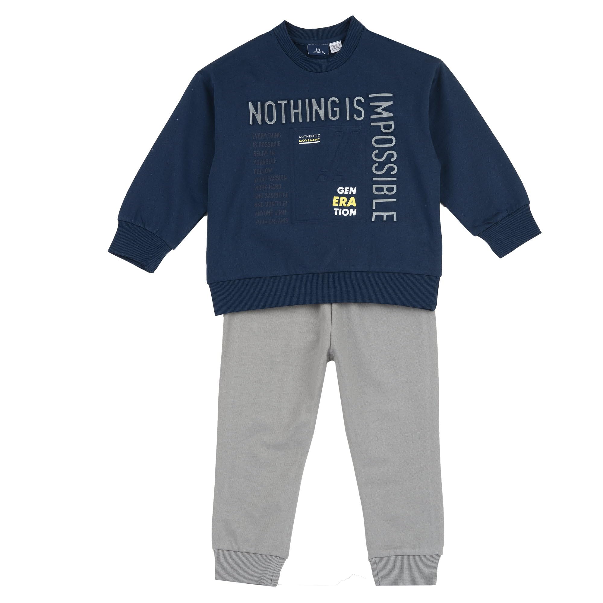 chicco-jungen-trainingsanzug-sweatshirt-hose-3-jahre image 1