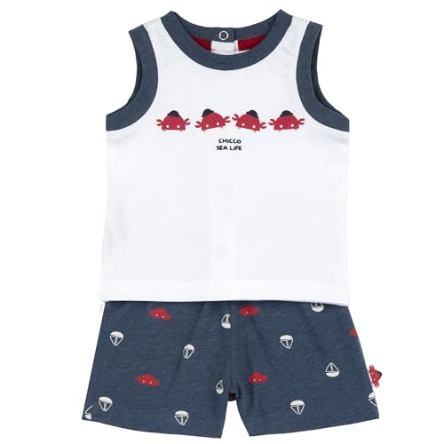 chicco-jungen-set-unterhemd-shorts-9-monate-sommer image 7