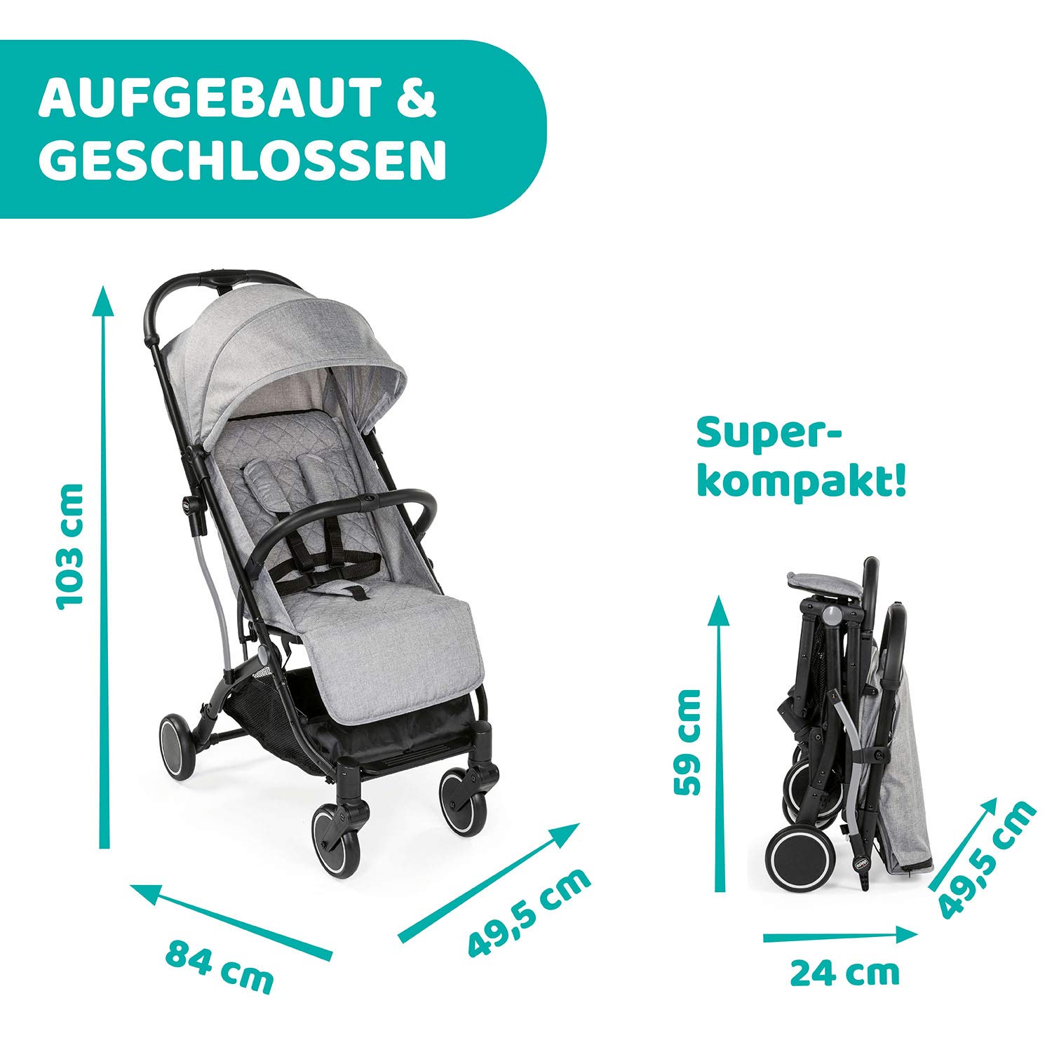 chicco-trolley-me-buggy-light-grey-trolley-funktion-bis-15-kg image 5