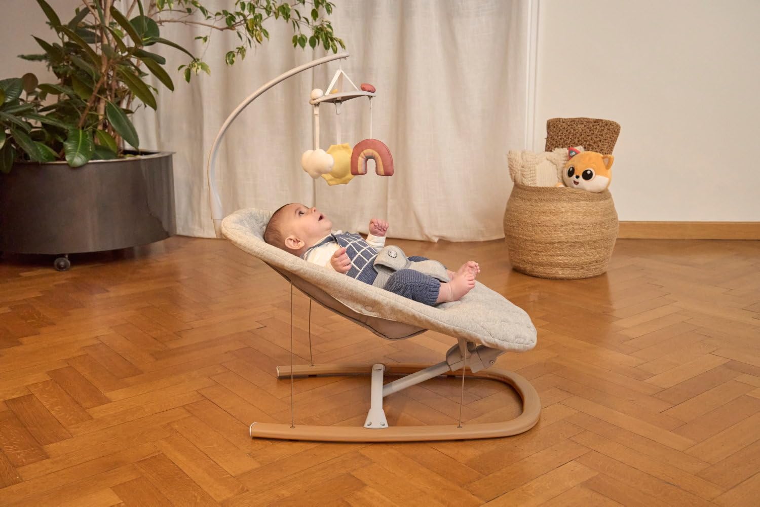 chicco-zen-wave-babywippe-0-6-monate-bio-baumwolle-spielbogen image 2