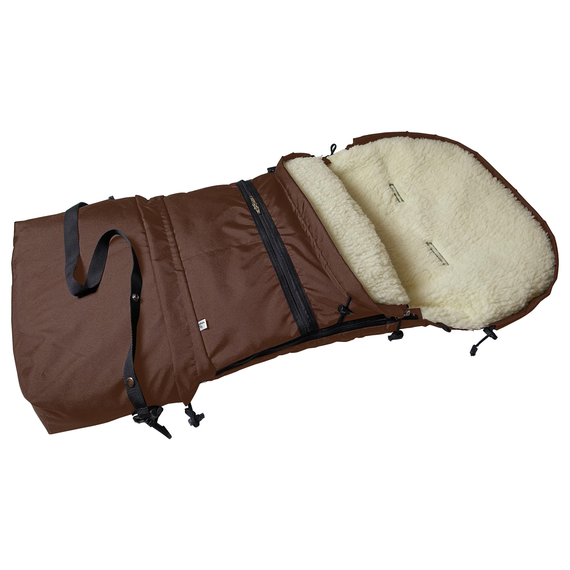 bergsteiger-5-in-1-winterfu-sack-kinderwagen-chocolate image 1