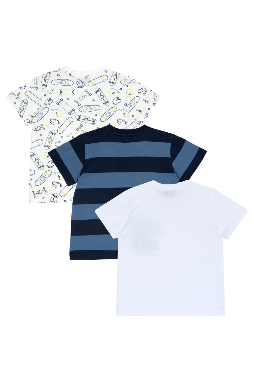 chicco-kinder-t-shirt-3er-set-kurzarm-wei-100-baumwolle image 2
