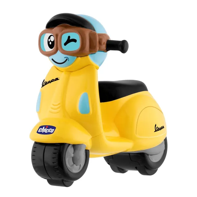 chicco-vespa-mini-rennauto-turbo-touch-gelb-r-ckziehfunktion image 1