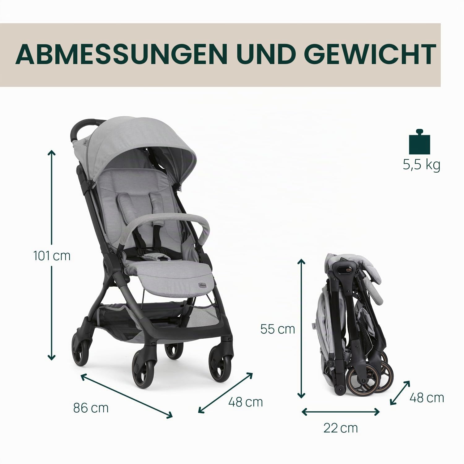 chicco-we-2-buggy-reisebuggy-hellgrau-bis-22-kg-mit-tasche image 3