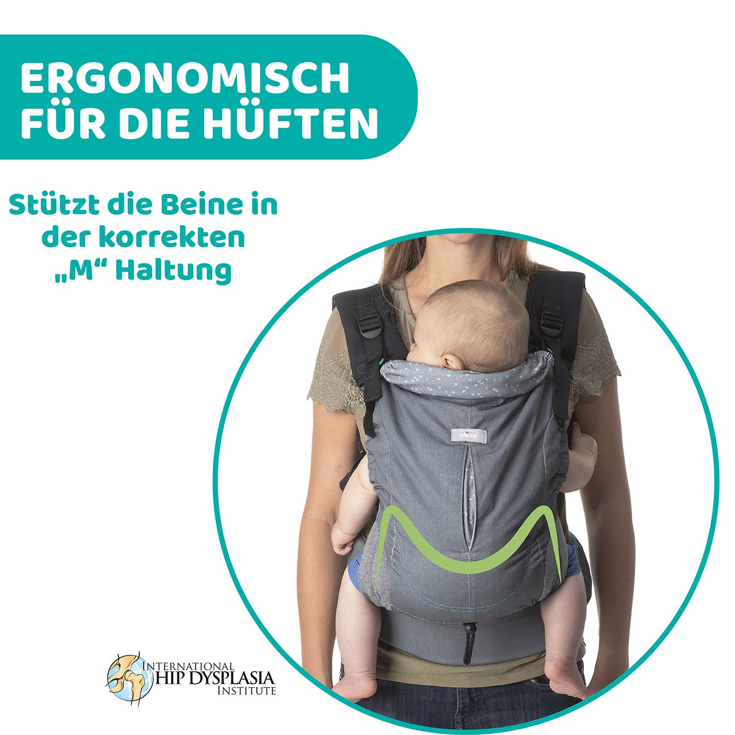 chicco-myamaki-fit-babytrage-baumwolle-cool-grey-15-kg image 2