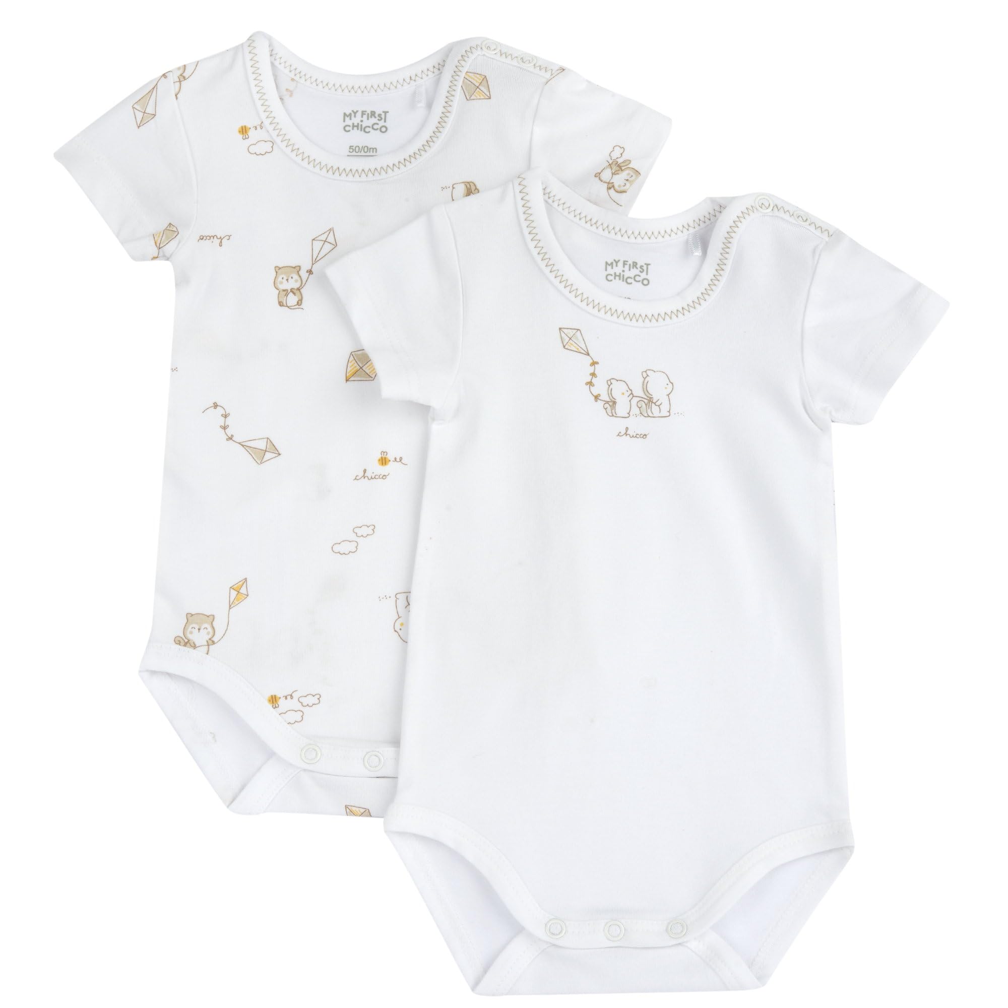 chicco-baby-body-set-kurzarm-bodys-3-monate-2er-set-weich image 1