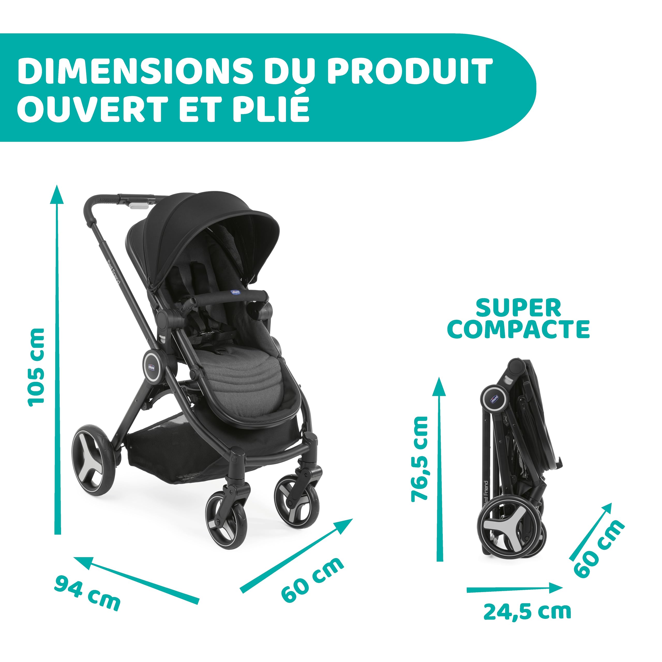 chicco-trio-best-friend-kinderwagen-3in1-schwarz image 3