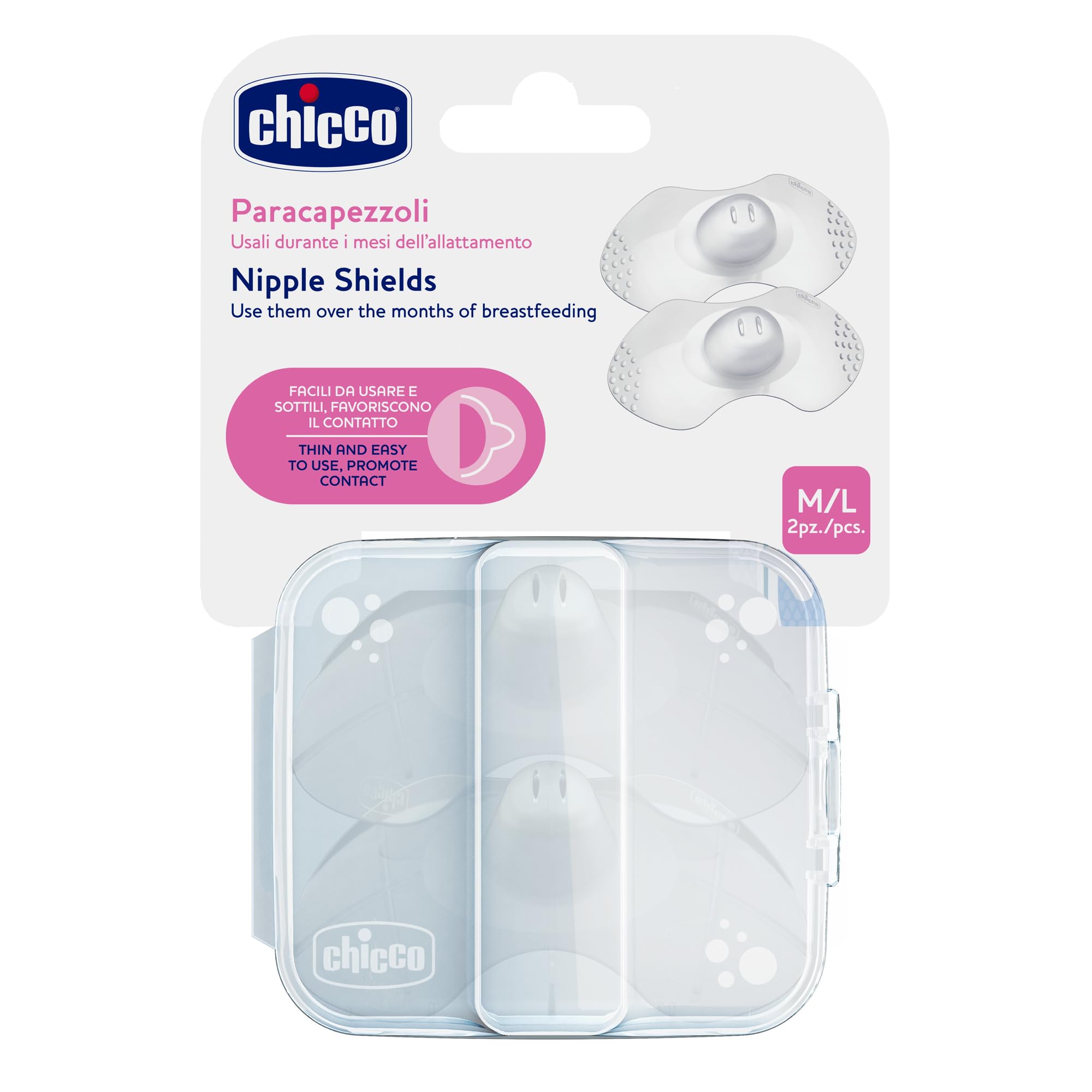 chicco-silikon-brustwarzenh-tchen-gr-e-s-m-transparent-stillhilfe image 2