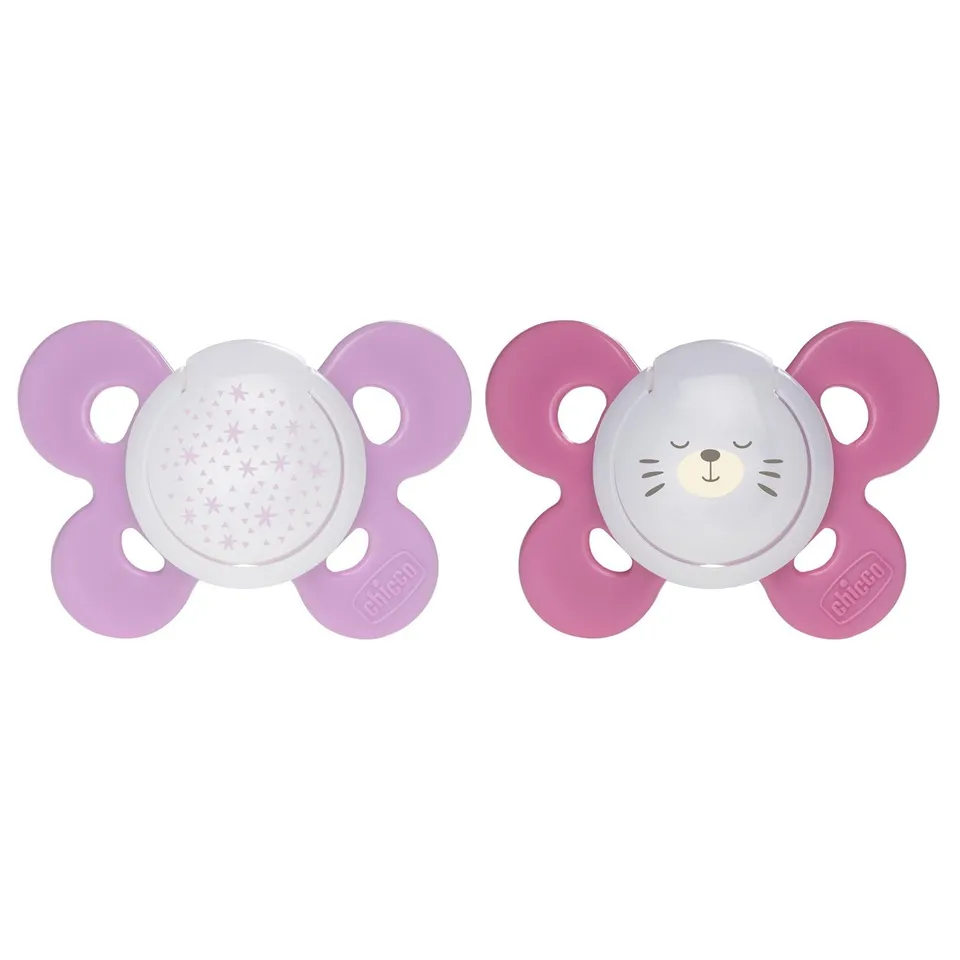 chicco-comfort-schnuller-silikon-rosa-16-36-monate-2er image 1