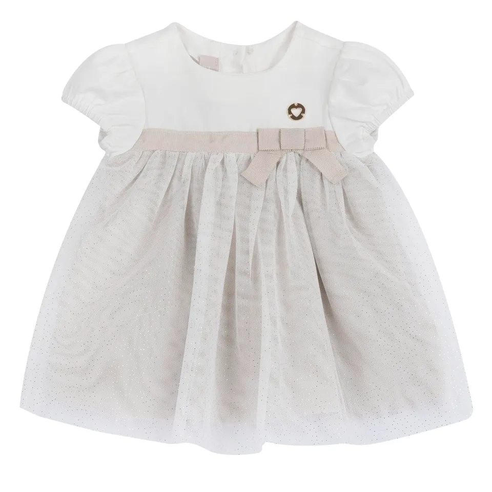 chicco-m-dchen-kleid-kurzarm-baumwolle-blau-festkleid image 1