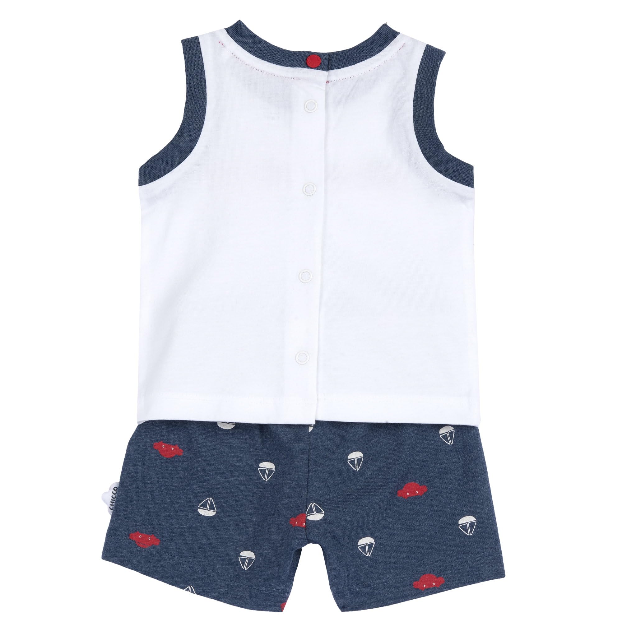 chicco-jungen-set-unterhemd-shorts-9-monate-sommer image 2