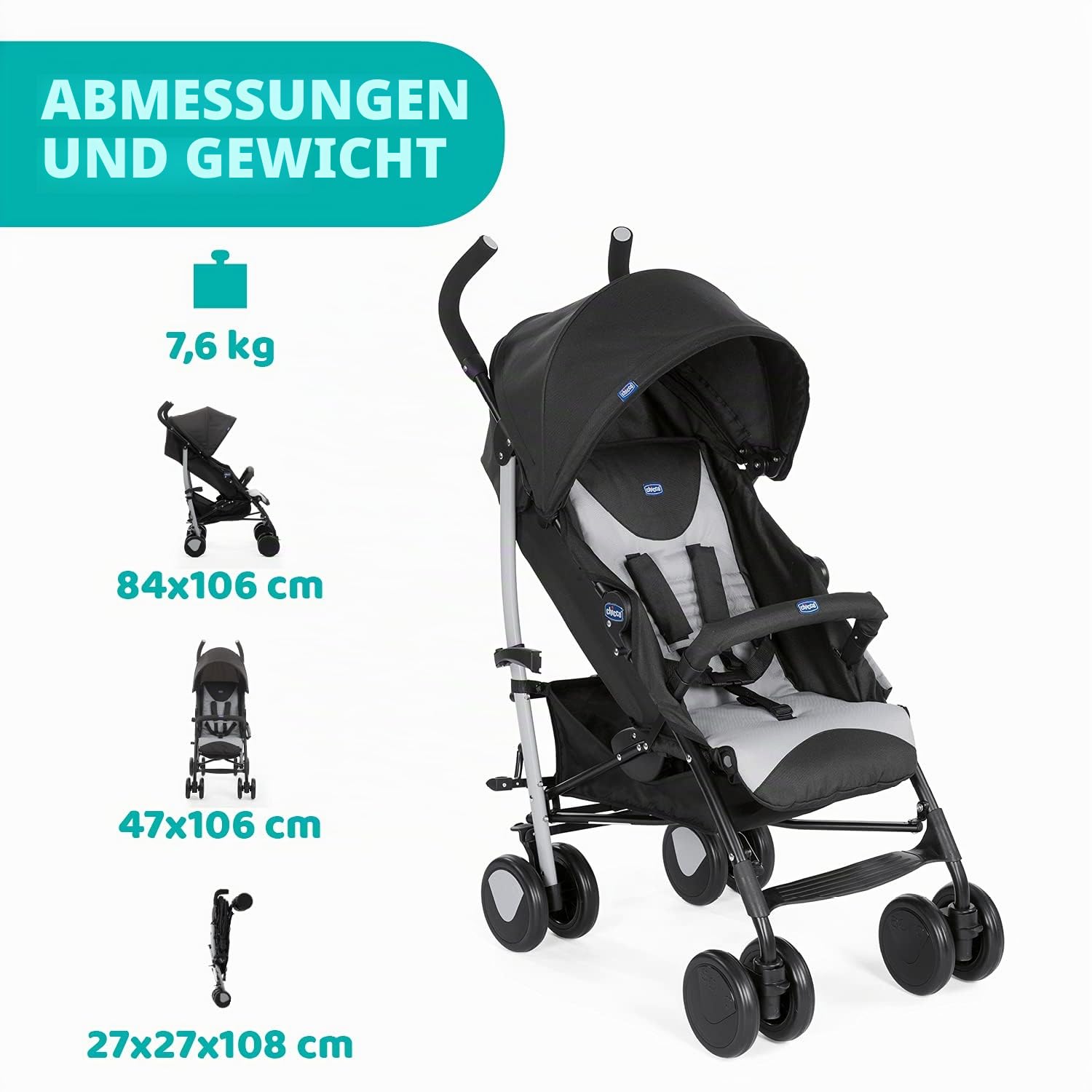 chicco-echo-buggy-schwarz-liegeposition-22-kg image 5