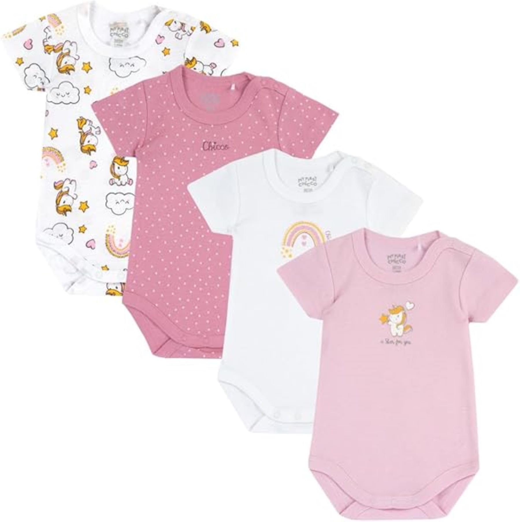 chicco-baby-body-m-dchen-4er-set-kurzarm-baumwolle-rose image 8