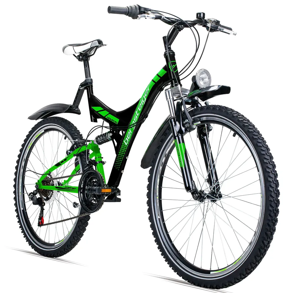 bergsteiger-memphis-26-zoll-mountainbike-fully-shiny-black image 1