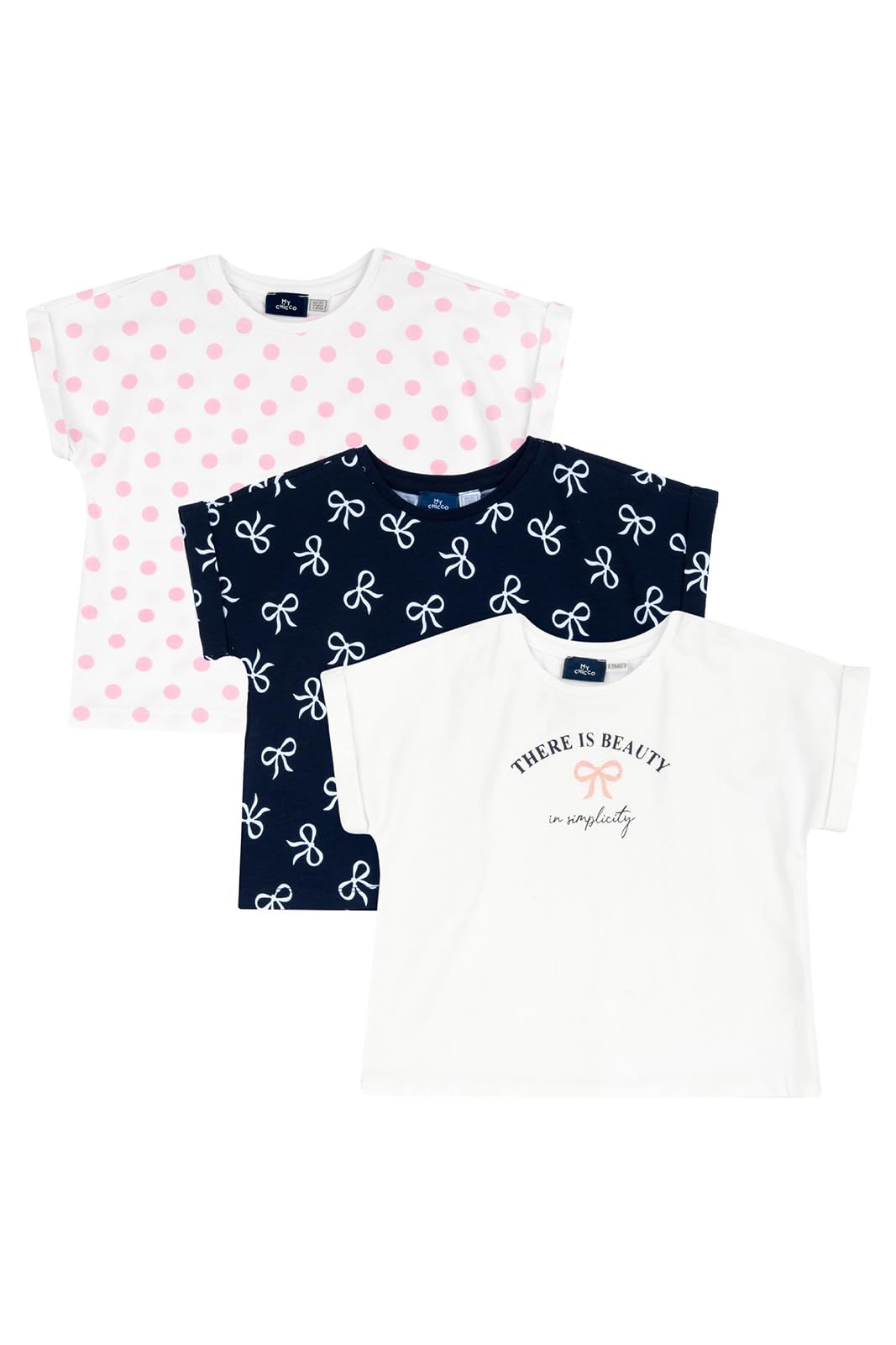 chicco-m-dchen-t-shirt-set-3er-gr-2-jahre-kurzarm image 1