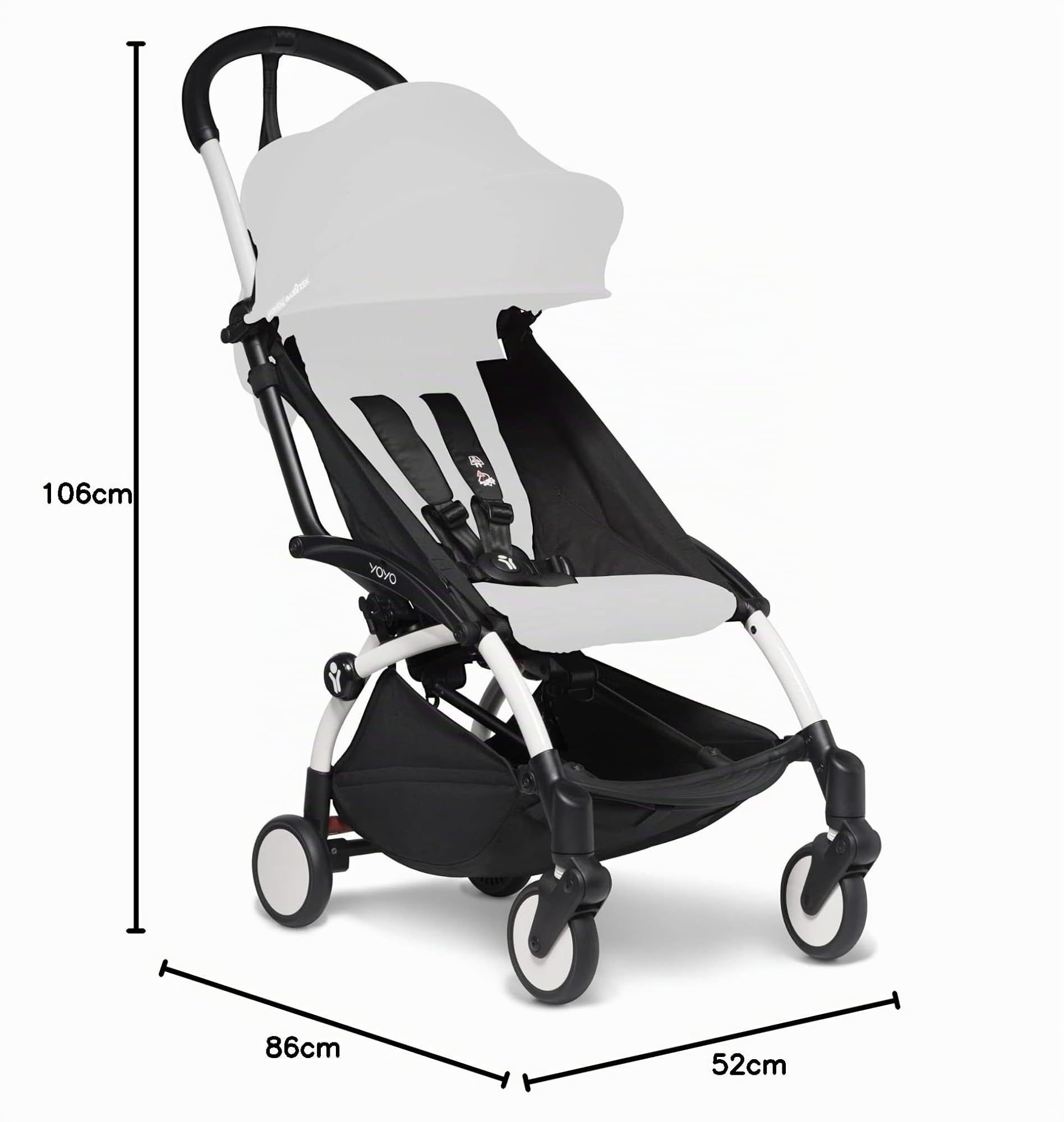 babyzen-yoyo2-kinderwagengestell-white-ohne-textilset image 4