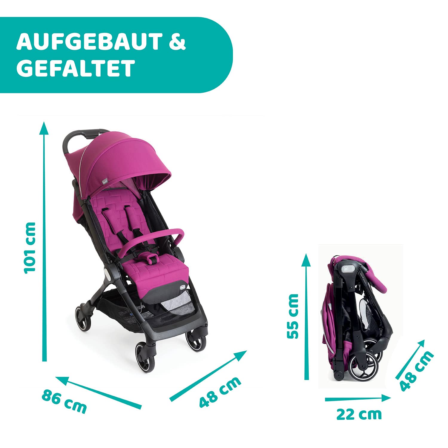 chicco-we-buggy-faltbar-cyclamen-0-mon-22-kg-5-5-kg image 5