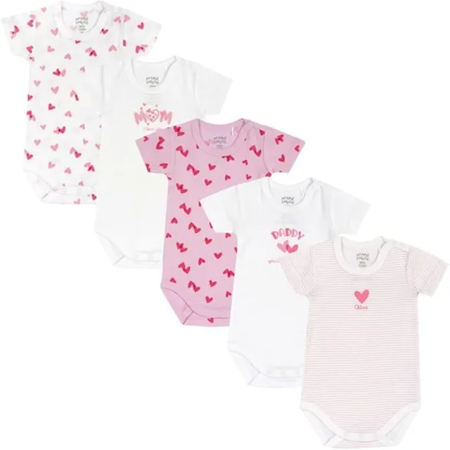 chicco-baby-body-kurzarm-5er-set-baumwolle-0-3-m image 1