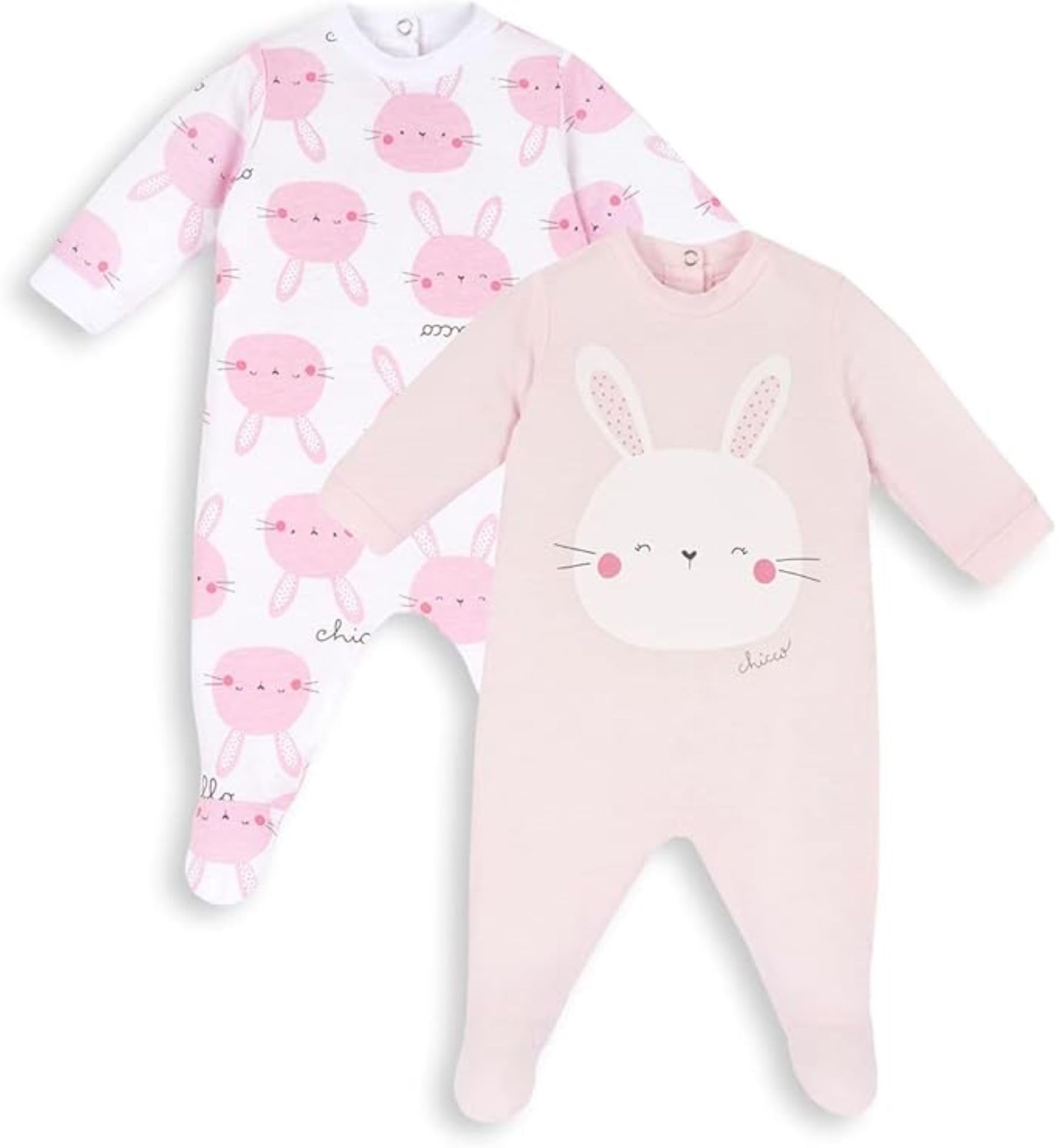 chicco-strampler-set-baumwolle-rose-0-3-monate-m-dchen image 1