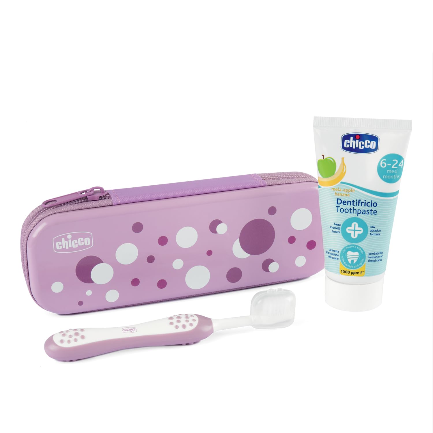 chicco-zahnbuerste-zahnpasta-set-apfel-banane-6-36-monate-blau image 4